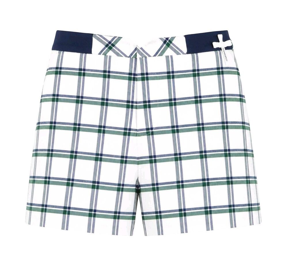 Tuckernuck White Plaid Women’s S Golf Preppy Shorts 4.5” Inseam NWT